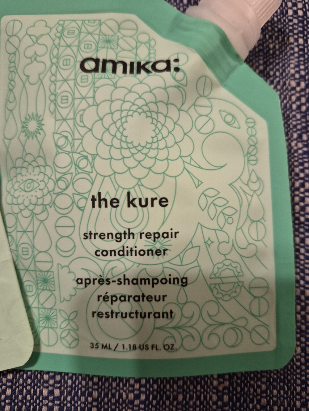 amika The Kure Strength Repair Shampoo & Conditioner Pouch Duo - Picture 3 of 4